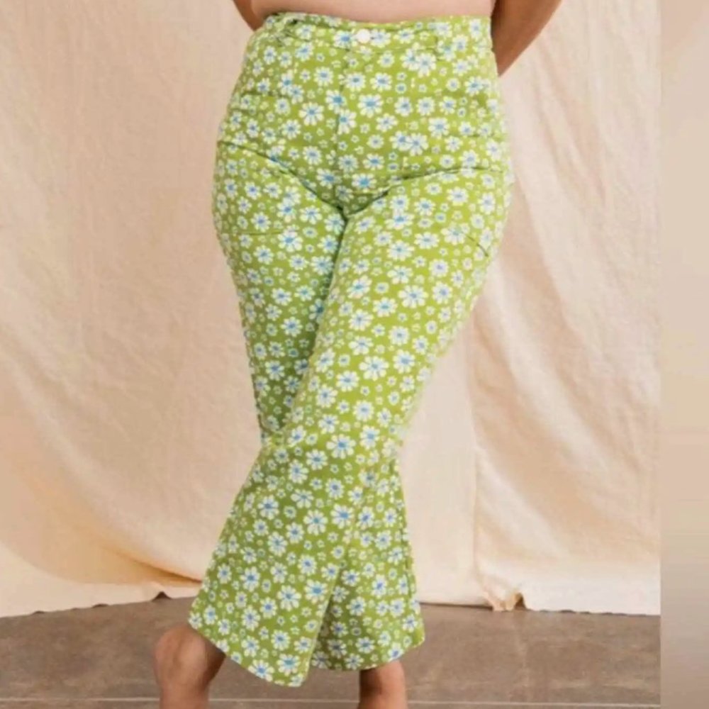 Big Bud Press Green Floral Pants